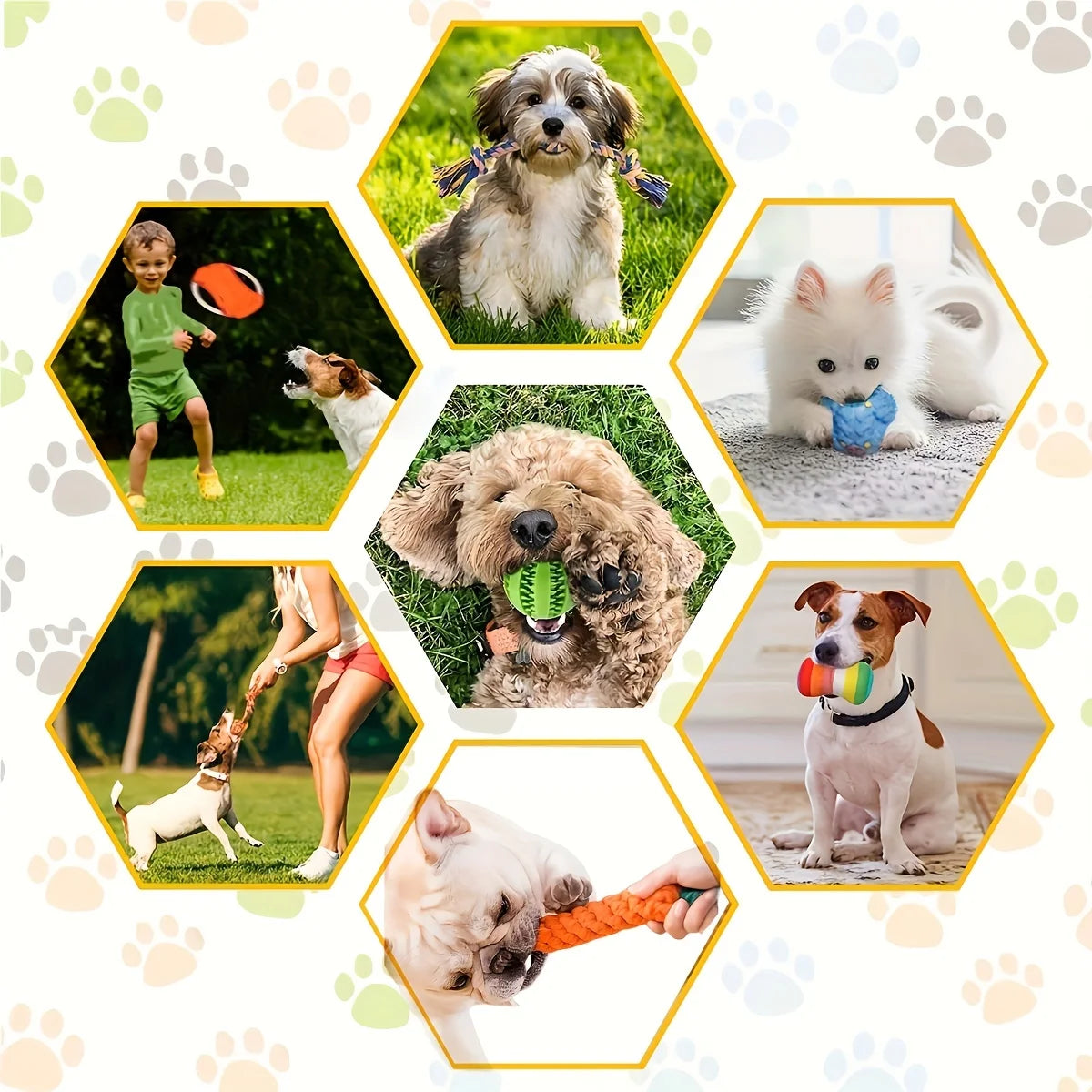 Assorted Durable Interactive Cotton Pet Toys