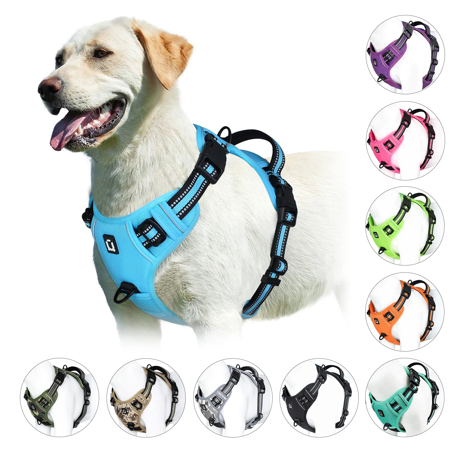 No Pull Soft Padded Dog Harness