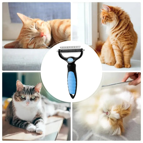 Stainless Steel Double Sided Pet Grooming Brush, part of the RPBA Shop range for pets