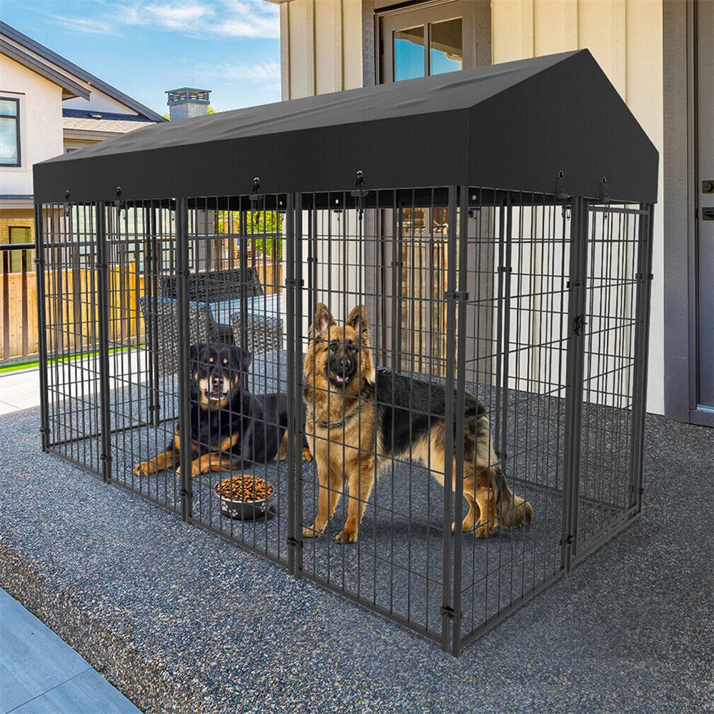 Large Pet Cage with Roof Cover