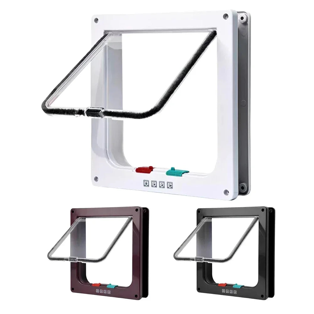 Pet Flap Door with 4 Way Security Lock