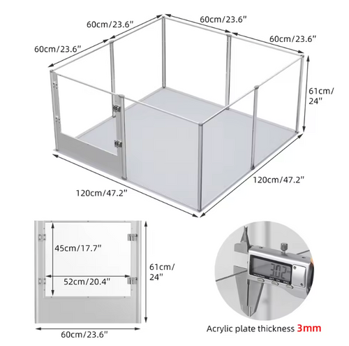 8-Panel Dog Playpen with Waterproof Mat available from RPBA Shop