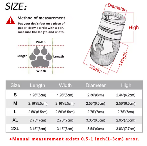 Waterproof Reflective Dog Shoes available from RPBA Shop