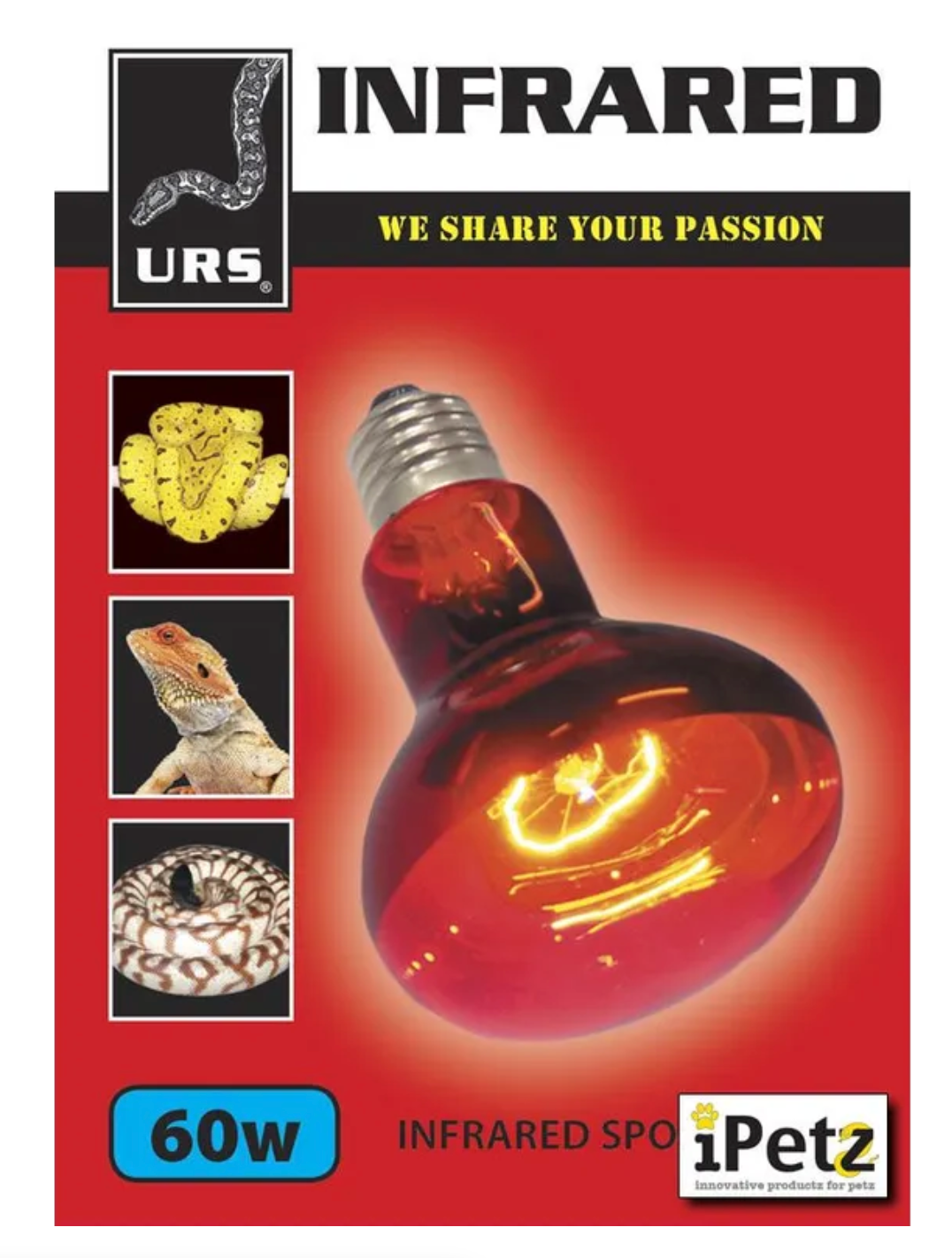 LED Red UVA Infrared Heat Lamp Bulb