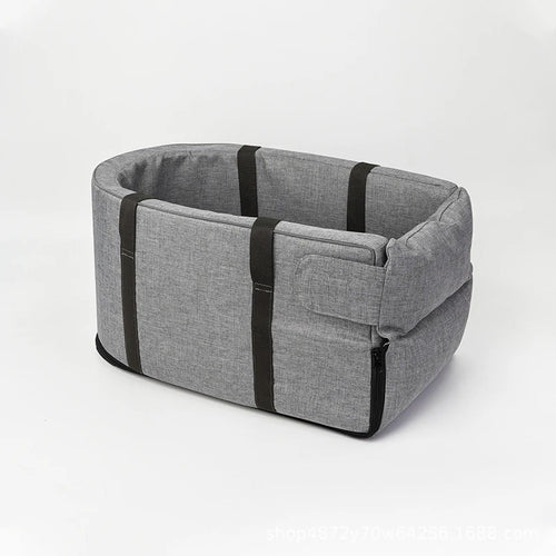 Folding Pet Carrier for Car Arm rest with Cushion