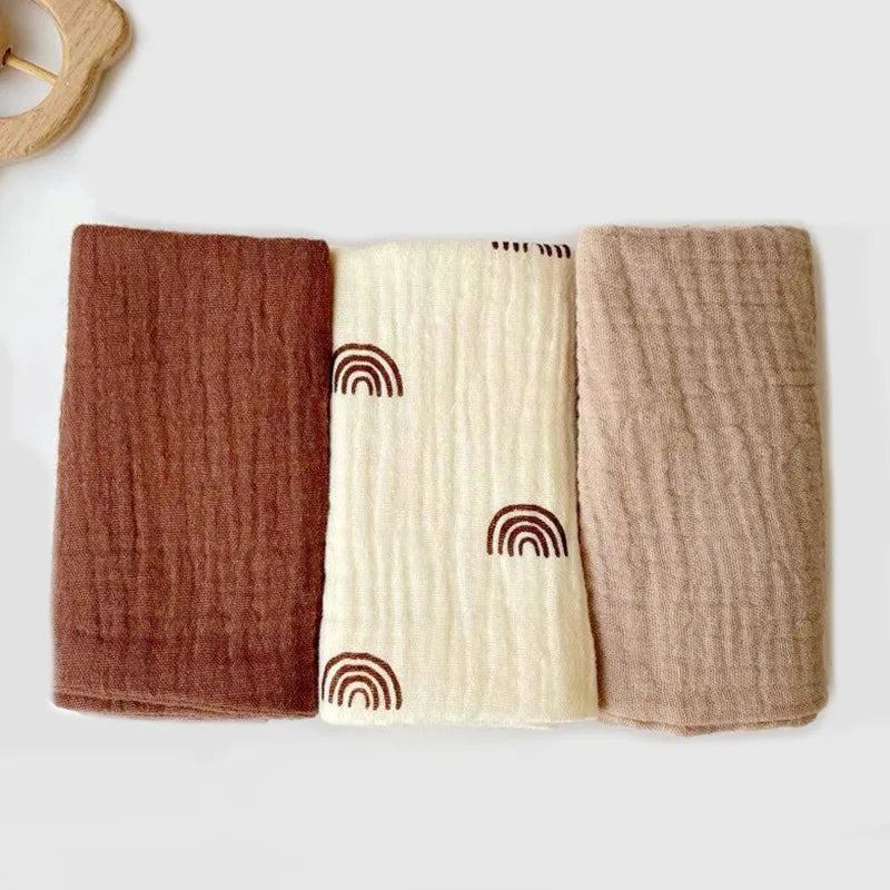 The Soft Cotton Face Bath Handkerchief Towel Set pictured in more detail
