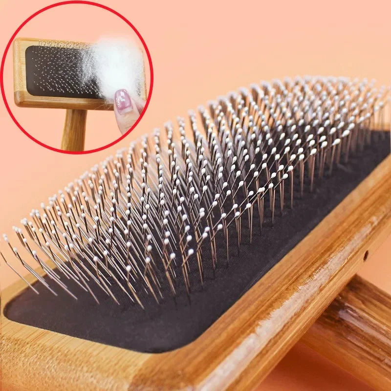 Wooden Pet Grooming Comb