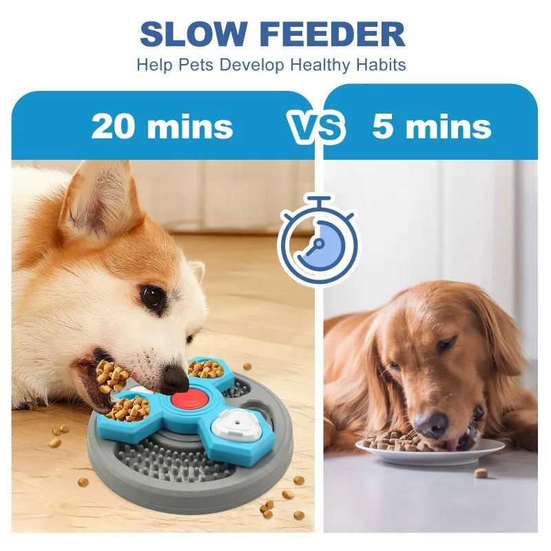 Interactive Dog Slow Feeder & Licking Plate