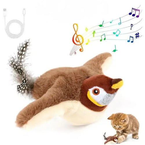 Rechargeable Simulation Flapping Bird Cat Toy for cats