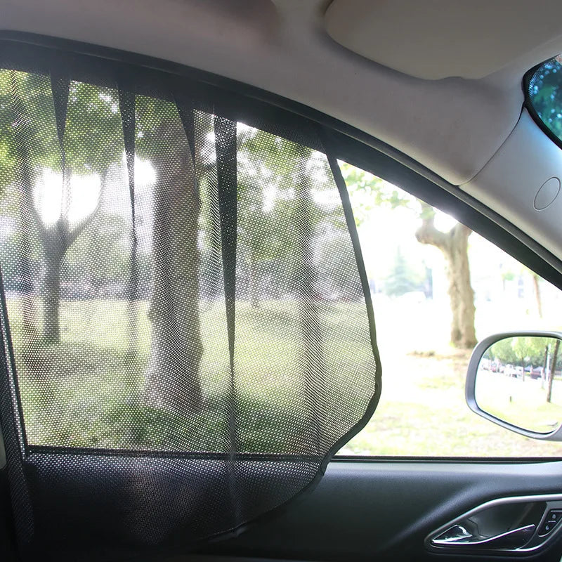 Magnetic Car Window Mesh Curtain
