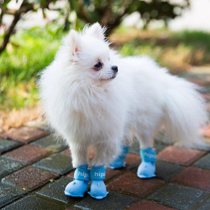 Waterproof Pastel Dog Rainshoes Silicone