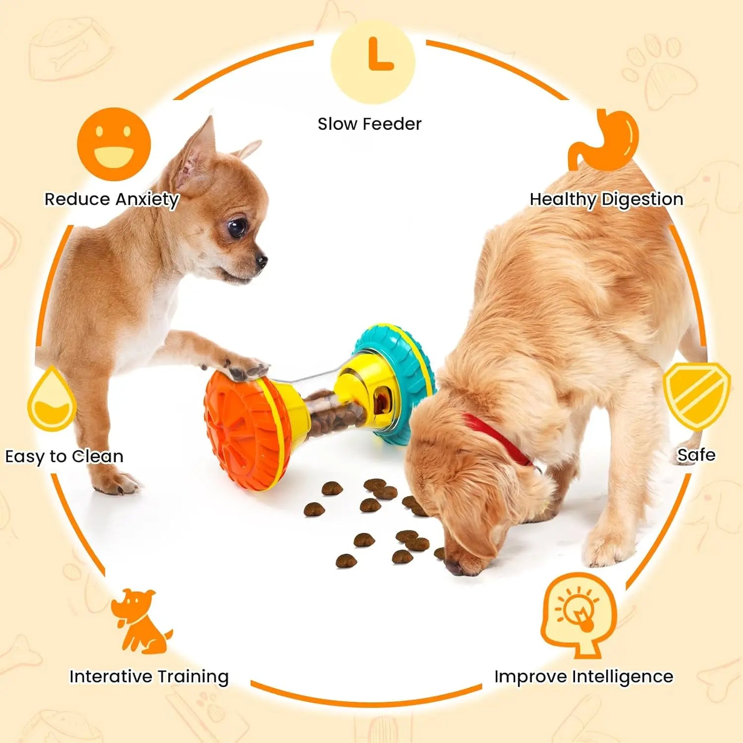 Slow-Feeding Dog Enrichment Toy