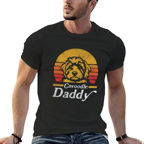 Vintage 'Cavoodle Daddy' T-Shirt for Australian pets