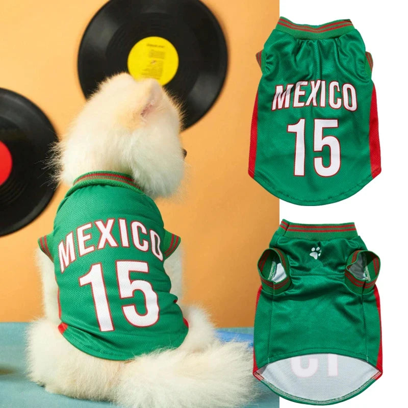 Quick Dry Dog Soccer Jersey Vest