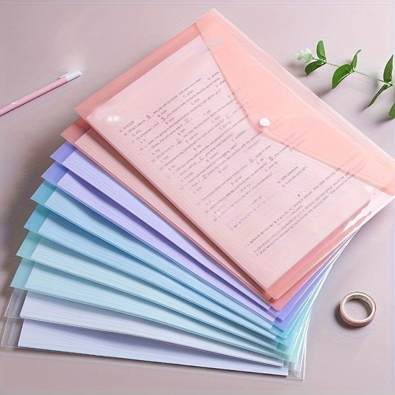 Transparent Plastic Storage File Folders