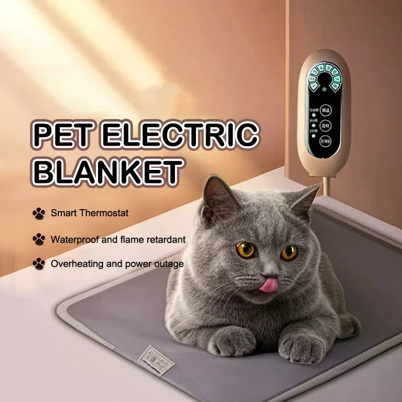 Smart Heated Pet Mat with Chew-Safe Cord