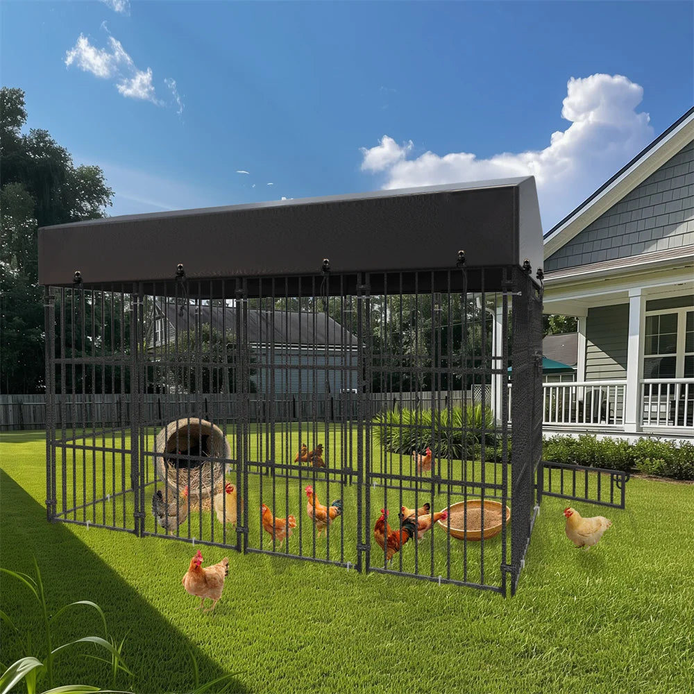Large Pet Cage with Roof Cover