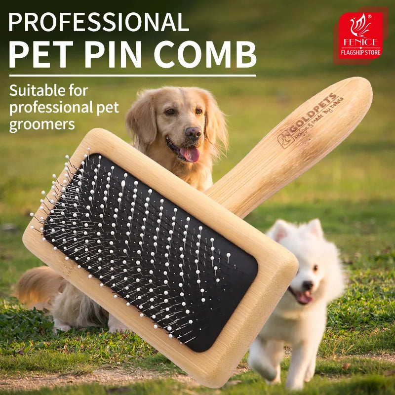 Wooden Pet Slicker Brush