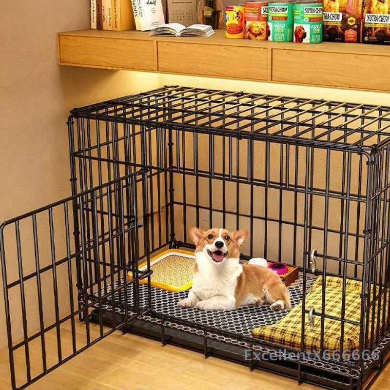 Luxury Indoor Dog House with Toilet and Tray