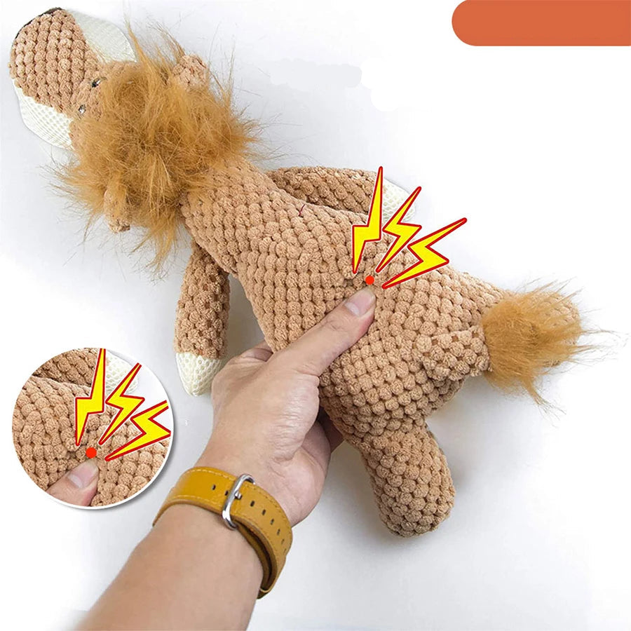 Bite-Resistant Sound Plush Dog Toy