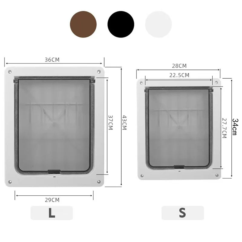 Strong Lockable Pet Door with Privacy Protection