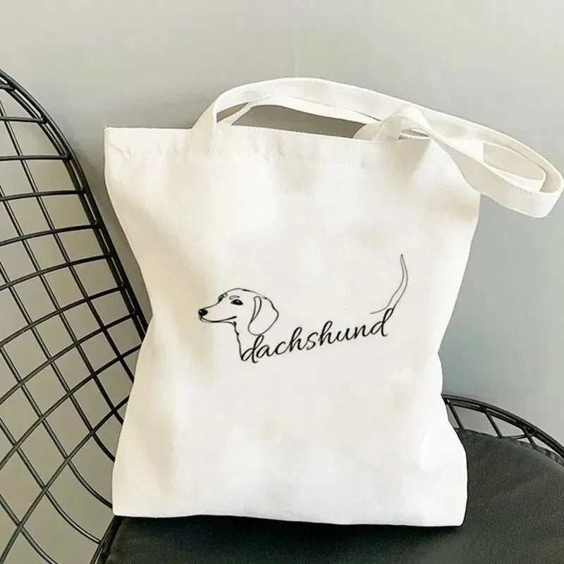 Dachshund Dog Print Shoulder Bag