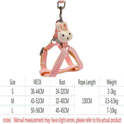 Small 'Bunny' Dog Harness