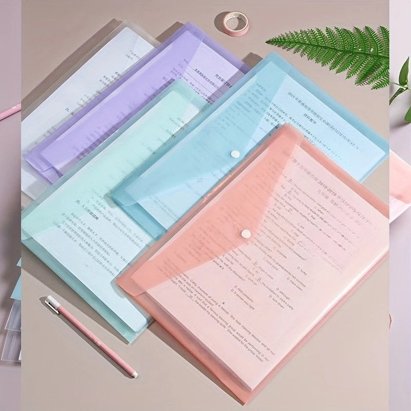 Transparent Plastic Storage File Folders