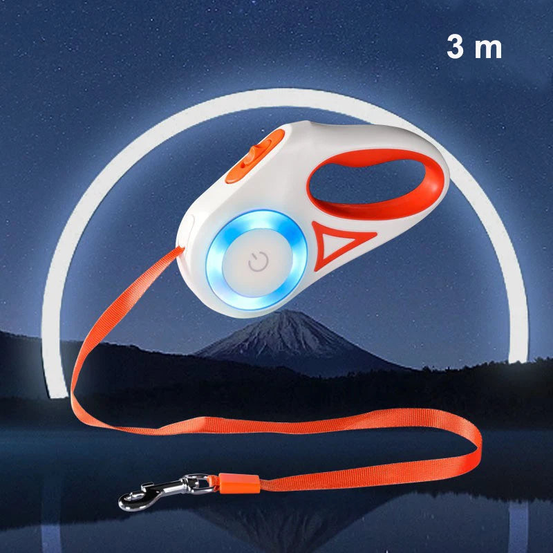 LED Luminous Retractable Dog Leash