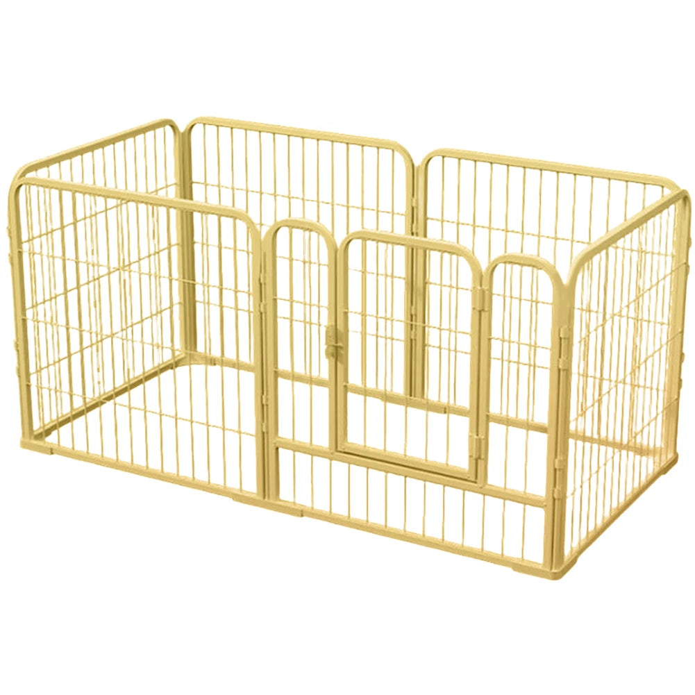 6-Panel Heavy-Duty Metal Dog Playpen – Foldable Pet Barrier