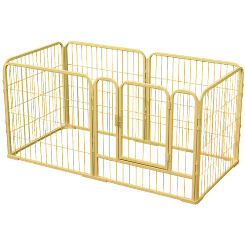 6-panel Foldable Metal Puppy Playpen