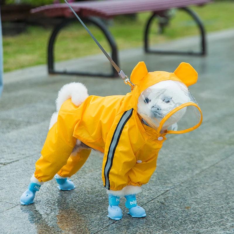 Waterproof Pastel Dog Rainshoes Silicone