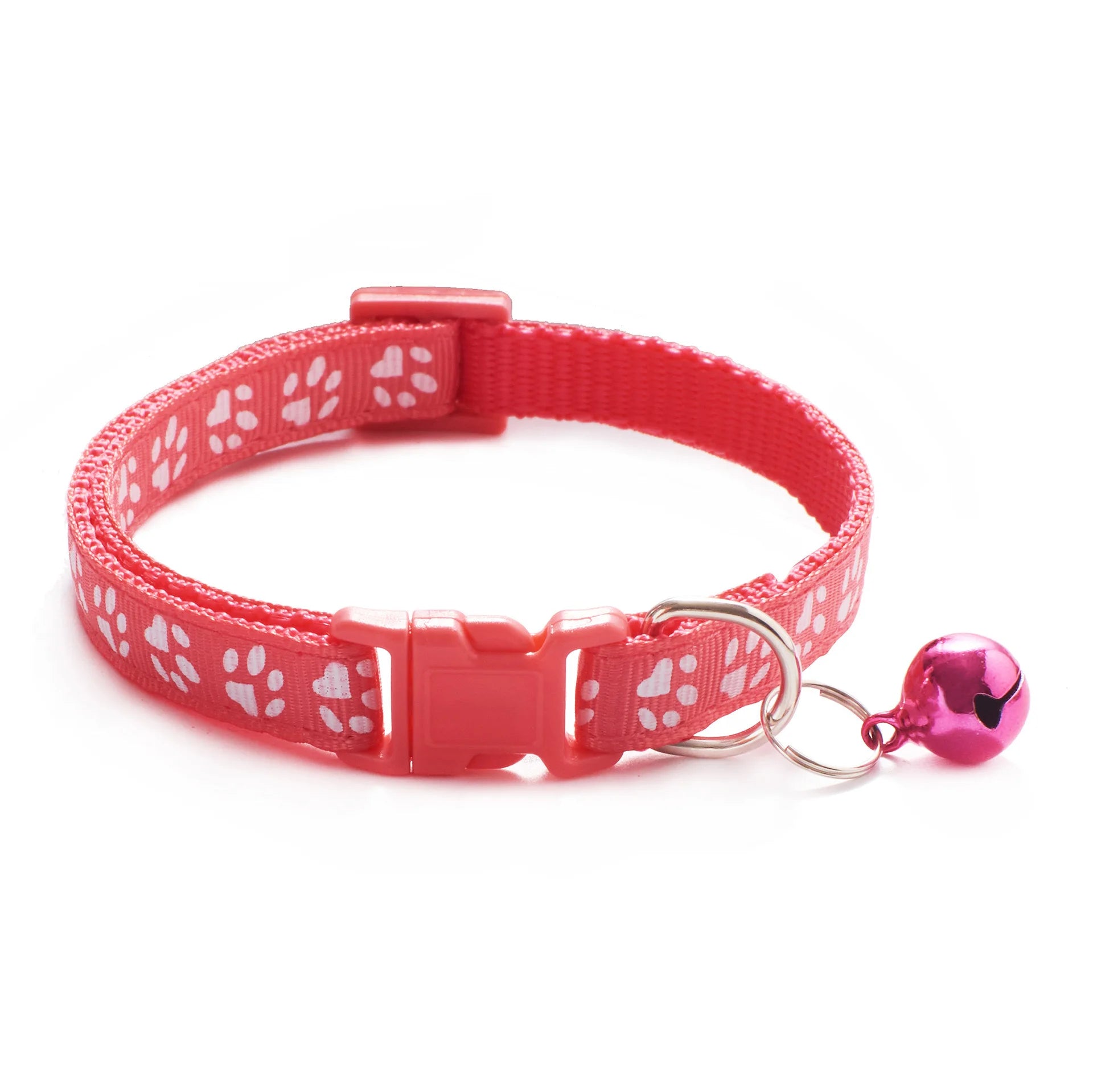 Colourful Cartoon Cat Collar with Bell