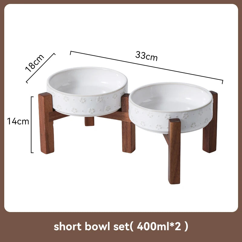 Elevated Dog Feeding Bowl Set