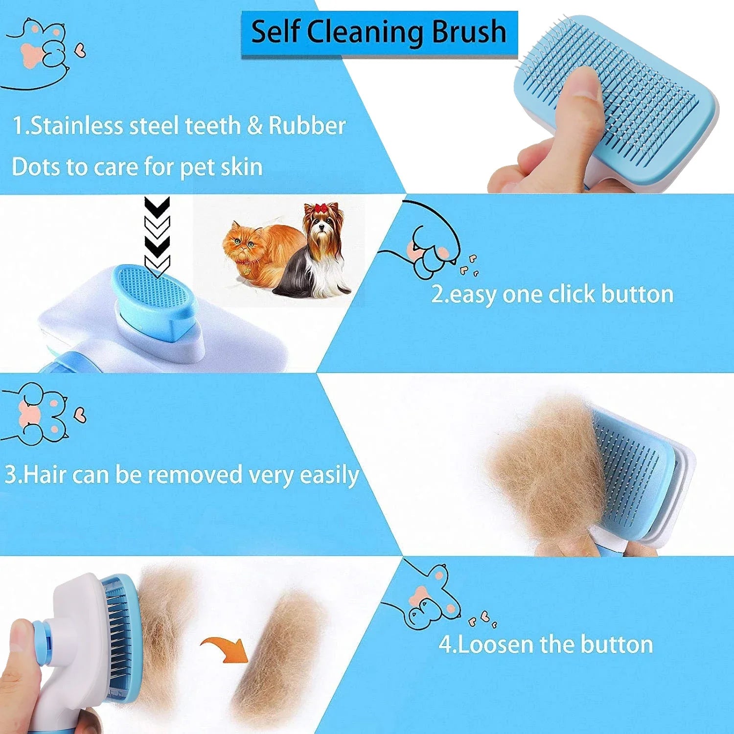 Hair Grooming Comb For Pets
