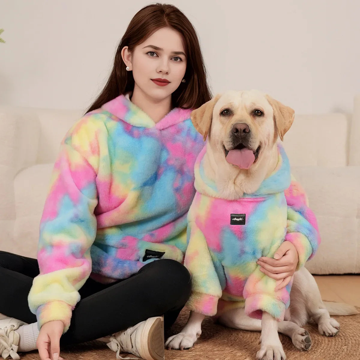 Matching Set Rainbow Hoodie for Master and Pet
