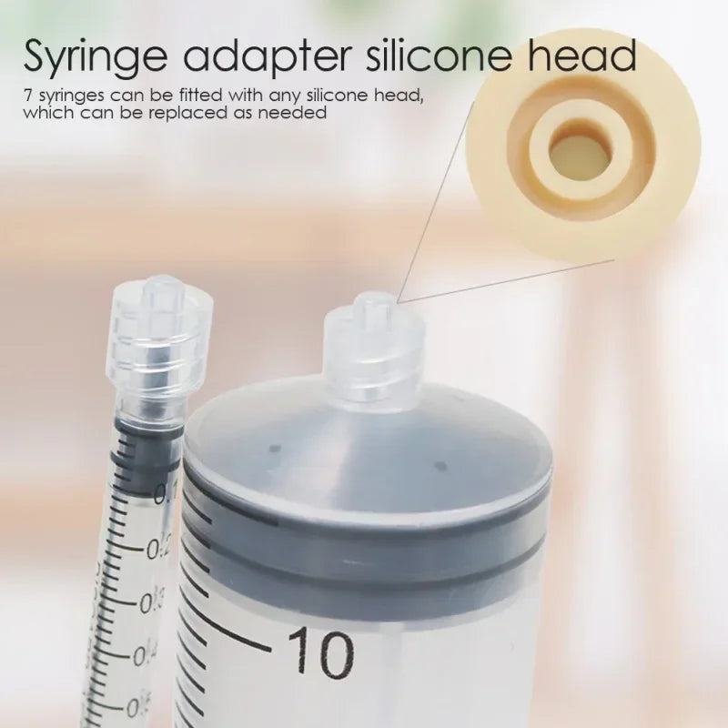 Feeding Bottle Syringe with Silicone Nipple for Newborns Pets