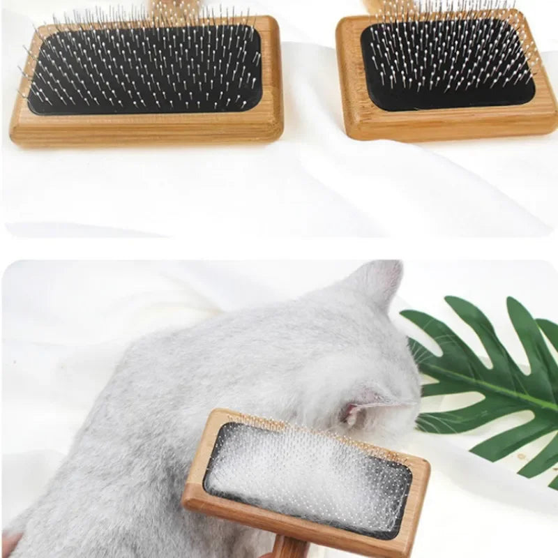 Wooden Pet Grooming Comb