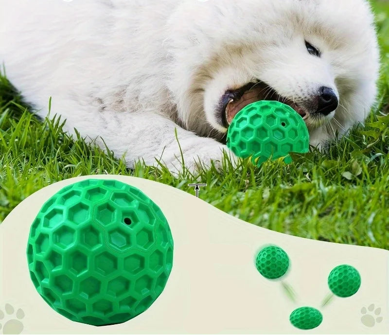 Natural Rubber Dog Chew Ball with Squeaker