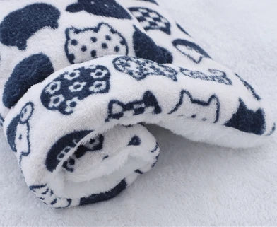 Washable Soft Fleece Pet Bed Blanket