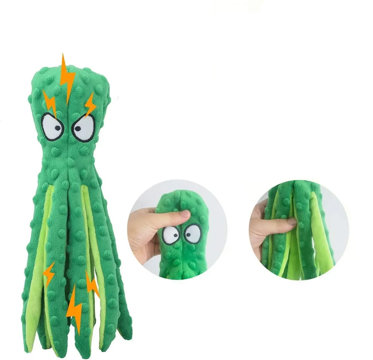 Octopus Plush Dog Toy