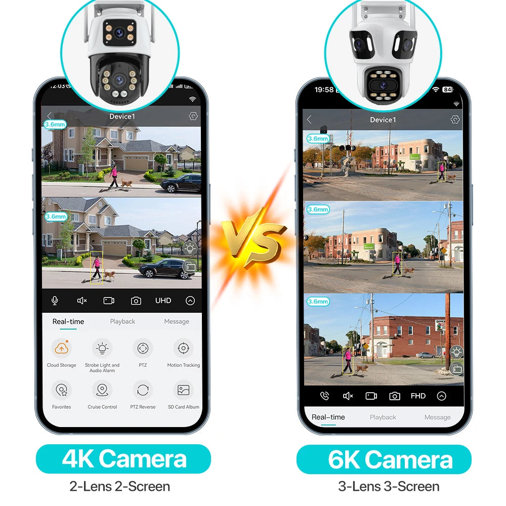 6K HD Outdoor WiFi Security Camera