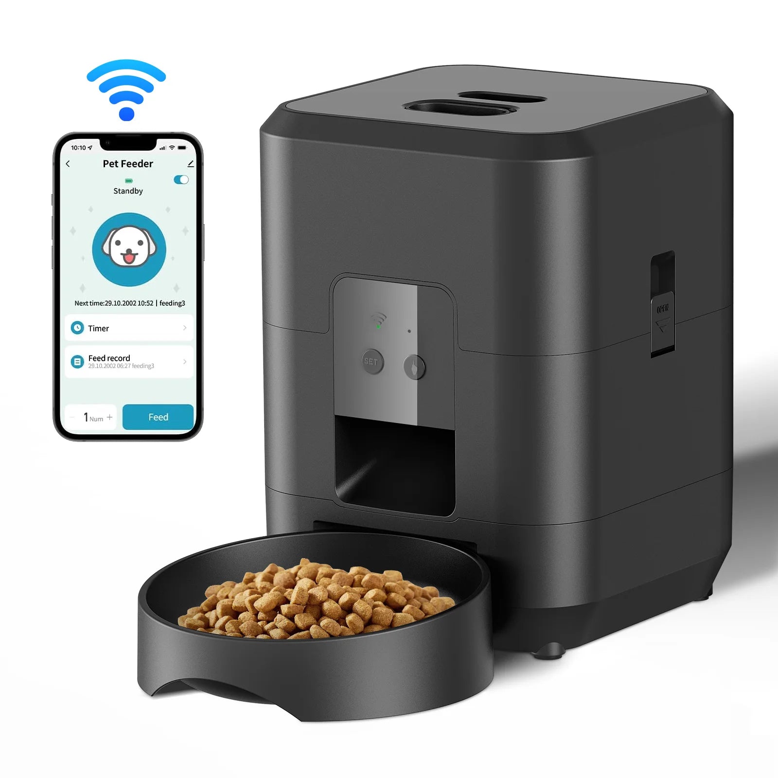 Smart Automatic Pet Feeder with Bowl