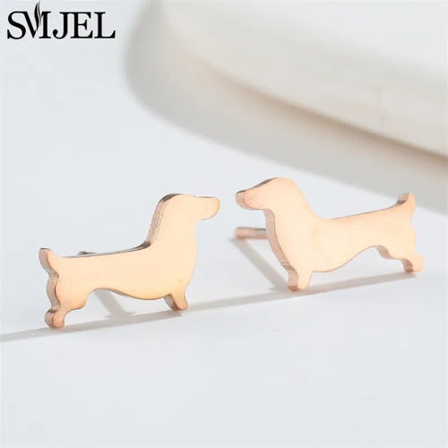 Small and Adorable Dachshunds Earrings