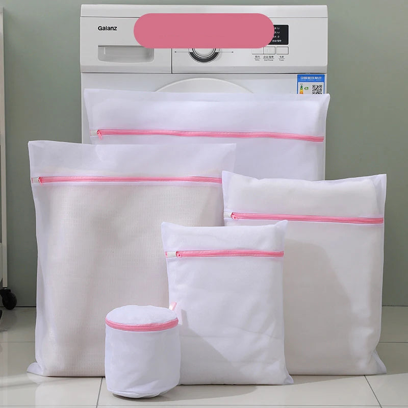 Thickened Mesh Polyester Laundry Bag Set