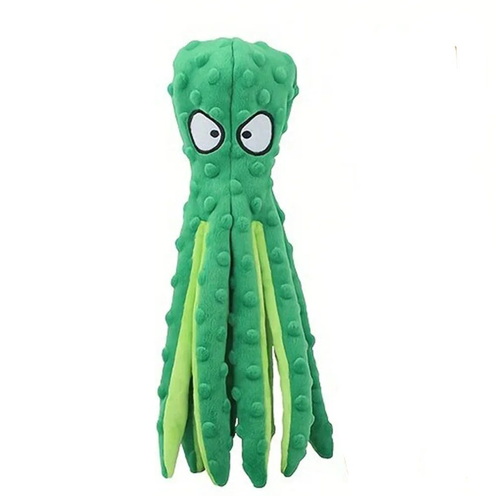 Octopus Plush Dog Toy