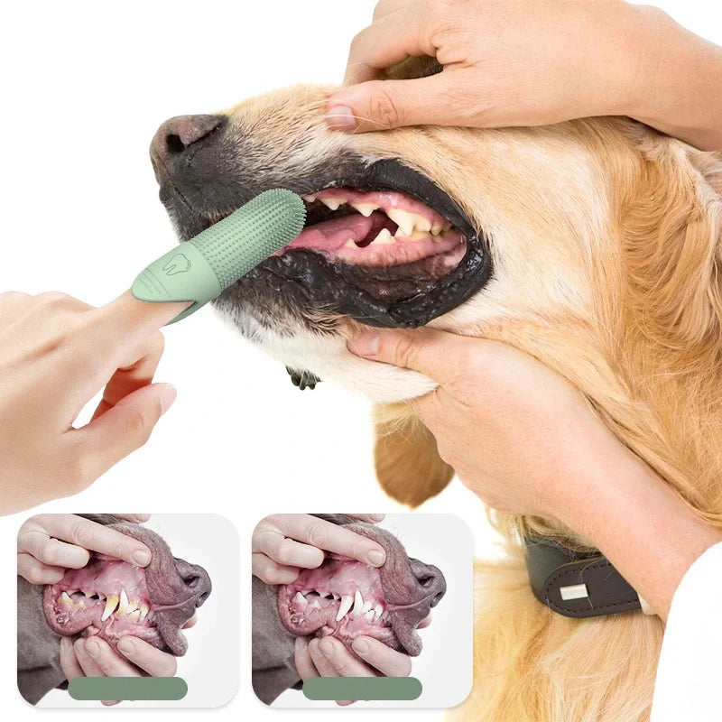 Food Grade Silicone Pet Finger Toothbrush