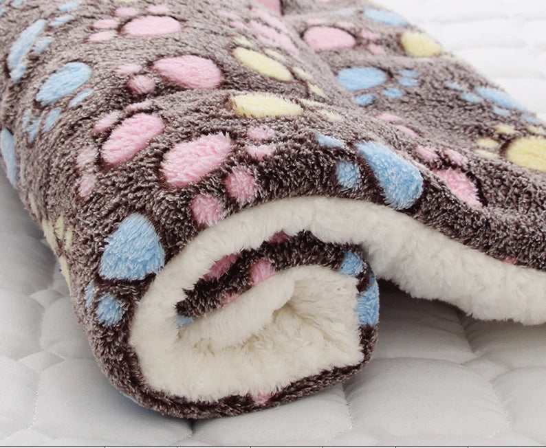 Washable Soft Fleece Pet Bed Blanket