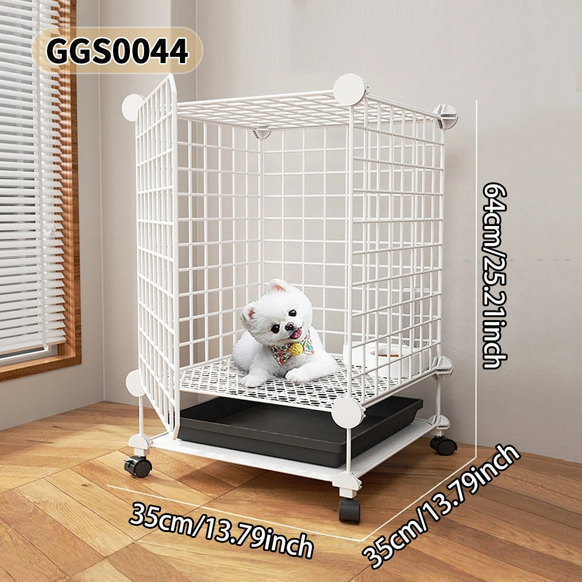 Indoor Pet Cage with Toilet for Small Pets