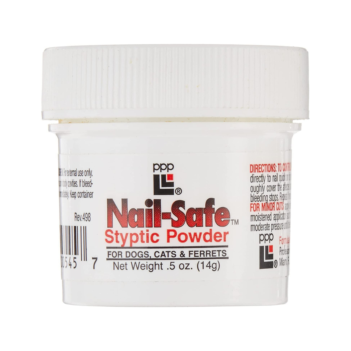 Nail-Safe Styptic Powder 0.5oz / 14gms - Professional Pet Products